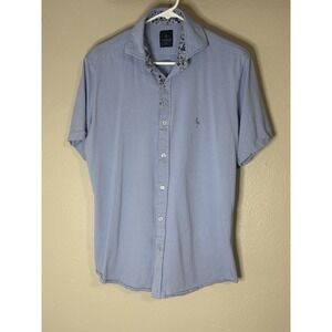 Tailorbyrd‎ Collection Polo Shirt Men's Medium Short Sleeve Blue Bird Logo